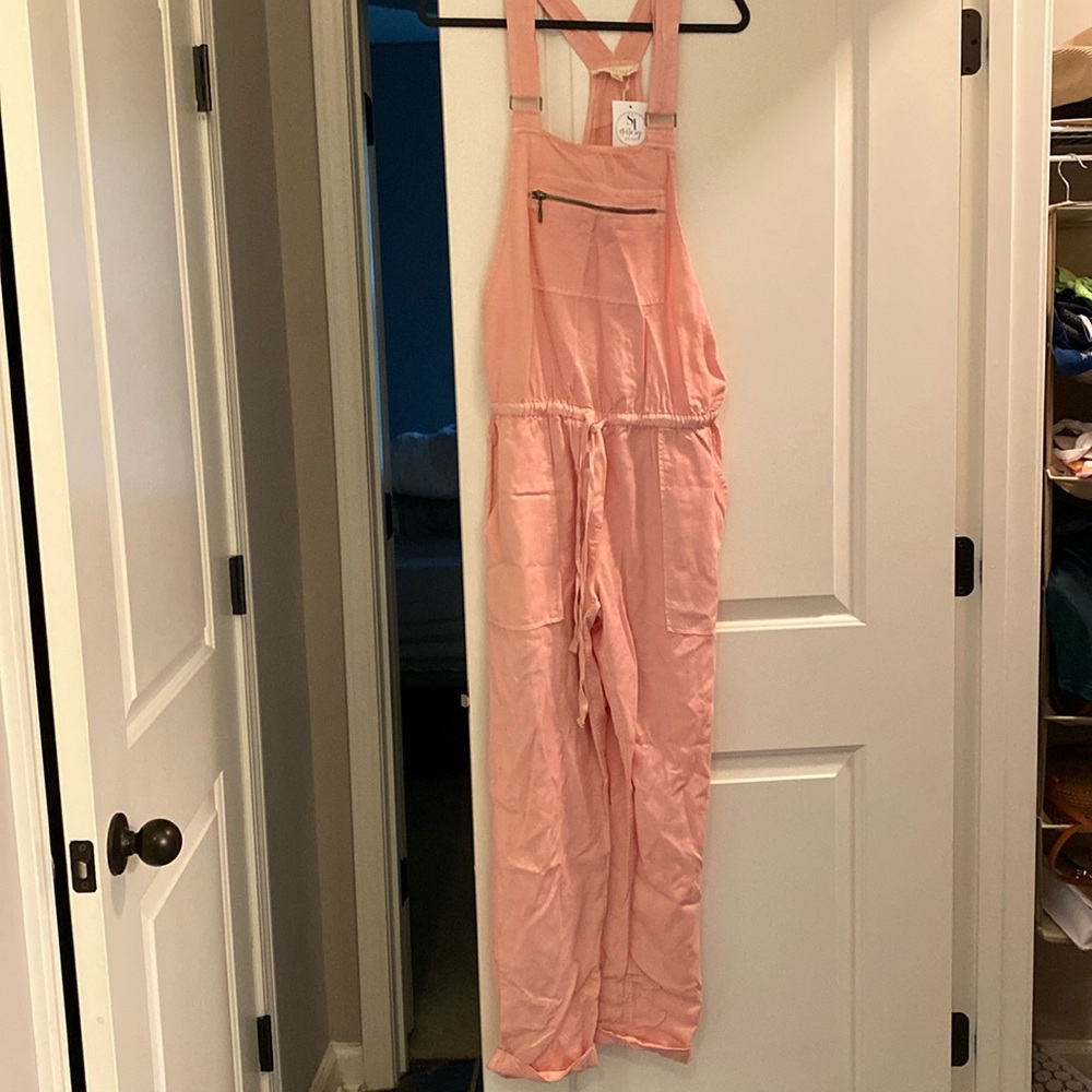 Lovestitch blush overalls